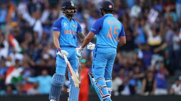 Virat Kohli and Rohit Sharma during ICC T20 World Cup 2022