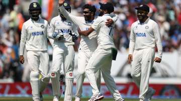 Indian Test cricket team during WTC final last month