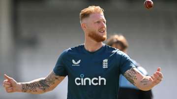 Ben Stokes in the practice session before The Oval Test on July 25, 2023