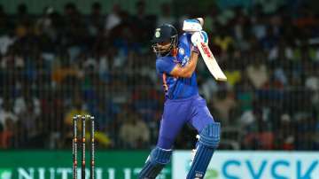 Virat Kohli batting during India vs Australia ODI series 2023