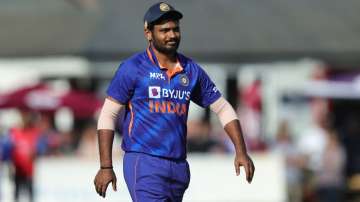 Sanju Samson during a practice T20 game against  Northamptonshire last year