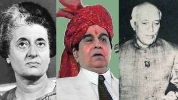 Indira Gandhi; Dilip Kumar, PM Jawaharlal Nehru