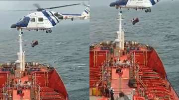 Indian Coast Guard carries out mid-sea medical evacuation