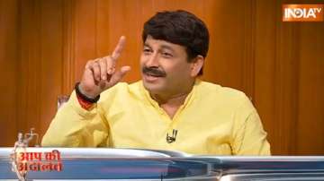 Manoj Tiwari in Aap Ki Adalat, Manoj Tiwari, Aap Ki Adalat, BJP MP Manoj Tiwari, Manoj Tiwari on aap