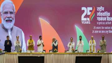 Prime Minister Narendra Modi during NDA meeting in New Delhi