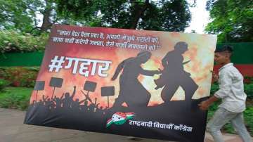 Sharad Pawar's faction's poster for Ajit Pawar