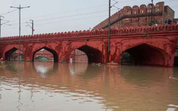 Several areas in Delhi were flooded due to the rising water level of Yamuna river