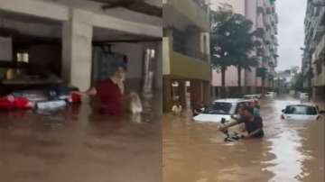 Flood-like situation in housing colony