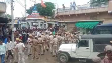 A brawl erupted between two groups in Rajasthan's Bhilwara.
