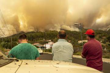 A dozen houses have been lost to the La Palma wildfire