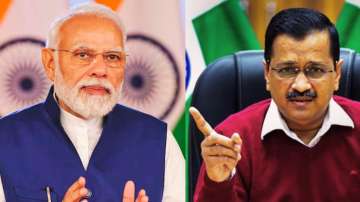 Prime Minister Narendra Modi (L) and Delhi CM Arvind Kejriwal (R)