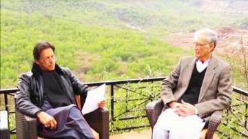 Pakistan ex-Defence minister Pervez Khattak and former PM Imran Khan.