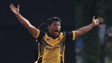 Syazrul Idrus of Malaysia created history in T20I cricket in the ongoing T20 World Cup 2024 Asia Qualifiers