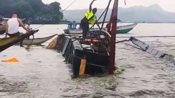 Philippines: Boat capsizes in Laguna Lake southeast of Manila.