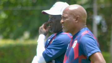 Brian Lara West Indies cricket team ahead of the India series as part of the support staff