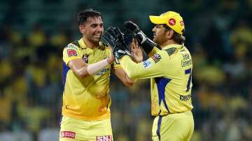 Deepak Chahar shares a cute bond with his Chennai Super Kings skipper MS Dhoni