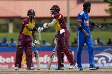 West Indies batters in 5th T20I vs India