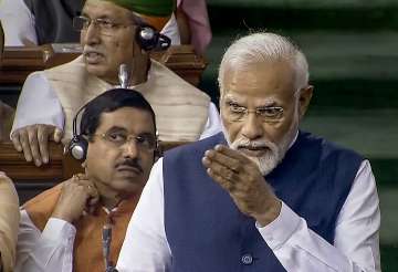 PM Modi in Lok Sabha