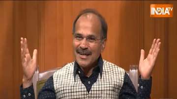 aap ki adalat, Adhir Ranjan Chowdhury IN aap ki adalat, AAP KI ADALAT with rajat sharma, congress le