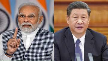 Indian Prime Minister Narendra Modi (L), Chinese President Xi Jinping