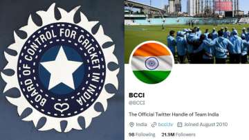 BCCI logo and Twitter profile