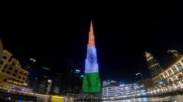 UAE wishes India on 77th Independence Day as Dubai's iconic building Burj Khalifa illuminates in tricolour