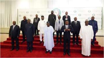Heads of ECOWAS member states in Abuja, Nigeria on Thursday to discuss Niger coup.