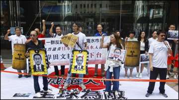 Protests in Hong Kong against Japan's controversial decision to release Fukushima's radioactive water.