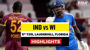 IND vs WI 5th T20I Highlights