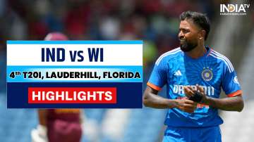 IND vs WI 4th T20I Highlights