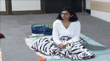  Swati Maliwal stages dharana at the hospital