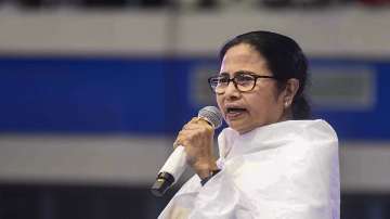 West Bengal Chief Minister Mamata Banerjee speaks at a programme in Kolkata
