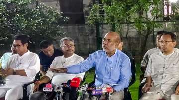 Manipur Chief Minister N Biren Singh addresses the media after holding a key security meeting, in Imphal (Representational image)