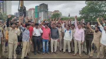 BEST workers strike in Mumbai, BEST workers strike, mumbai news, BEST contract workers strike, mumba