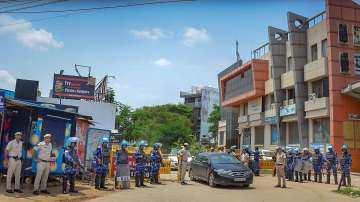 Heavy security force deployment in the wake of the Nuh violence, in Gurugram (File photo)