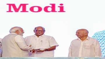 PM Modi with Sharad Pawar