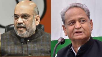 Union Home Minister Amit Shah (Left) and Rajasthan CM Ashok Gehlot (Right)