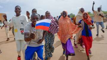 Many people have supported Niger's military junta, with some waving Russian flags during anti-France protests.