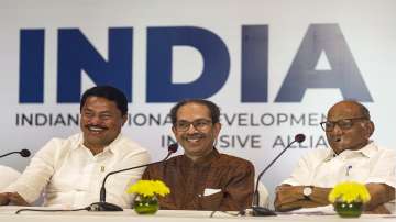 NCP supremo Sharad Pawar, Shiv Sena (UBT) chief Uddhav Thackeray and Maharashtra Congress President Nana Patole at a press conference, in Mumbai