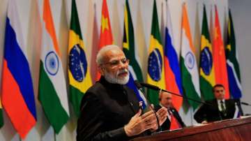 Prime Minister Narendra Modi at BRICS Summit, 2017.