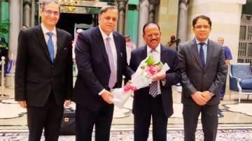 NSA Ajit Doval welcomed at the Jeddah Airport