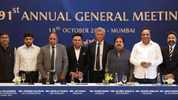 BCCI office-bearers during the Annual General Meeting on October 2022