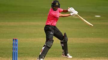 Cheteshwar Pujara batting for Sussex in One Day Cup 2023