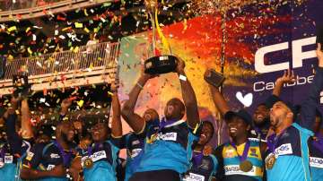 Barbados Tridents with CPL 2019 Trophy