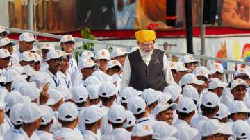 India's Prime Minister Narendra Modi during 77th Independence Day celebrations