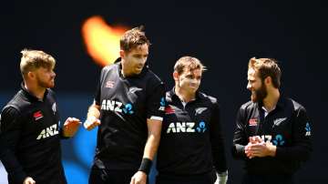 Tim Seifert, Tim Southee, Tom Latham and Kane Williamson (From Left to Right)
