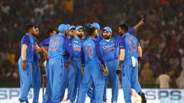 India cricket team during T20I series against Australia in September 2022