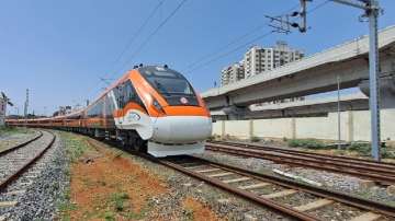 A look at new orange colour version of Vande Bharat Express