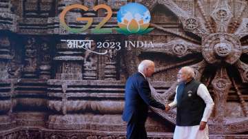 PM Modi welcomes U.S. President Joe Biden at Bharat Mandapam for G20 Summit