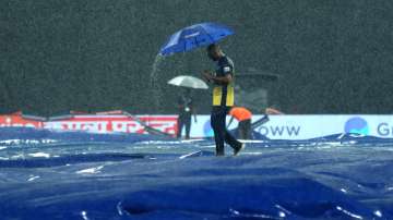 The India-Pakistan match was forced into reserve day due to rain and a wet outfield in Colombo
